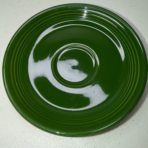 Vintage Fiestaware 6” Forest Green Coffee Cup Saucer Plate – Single Replacement - Picture 1 of 5